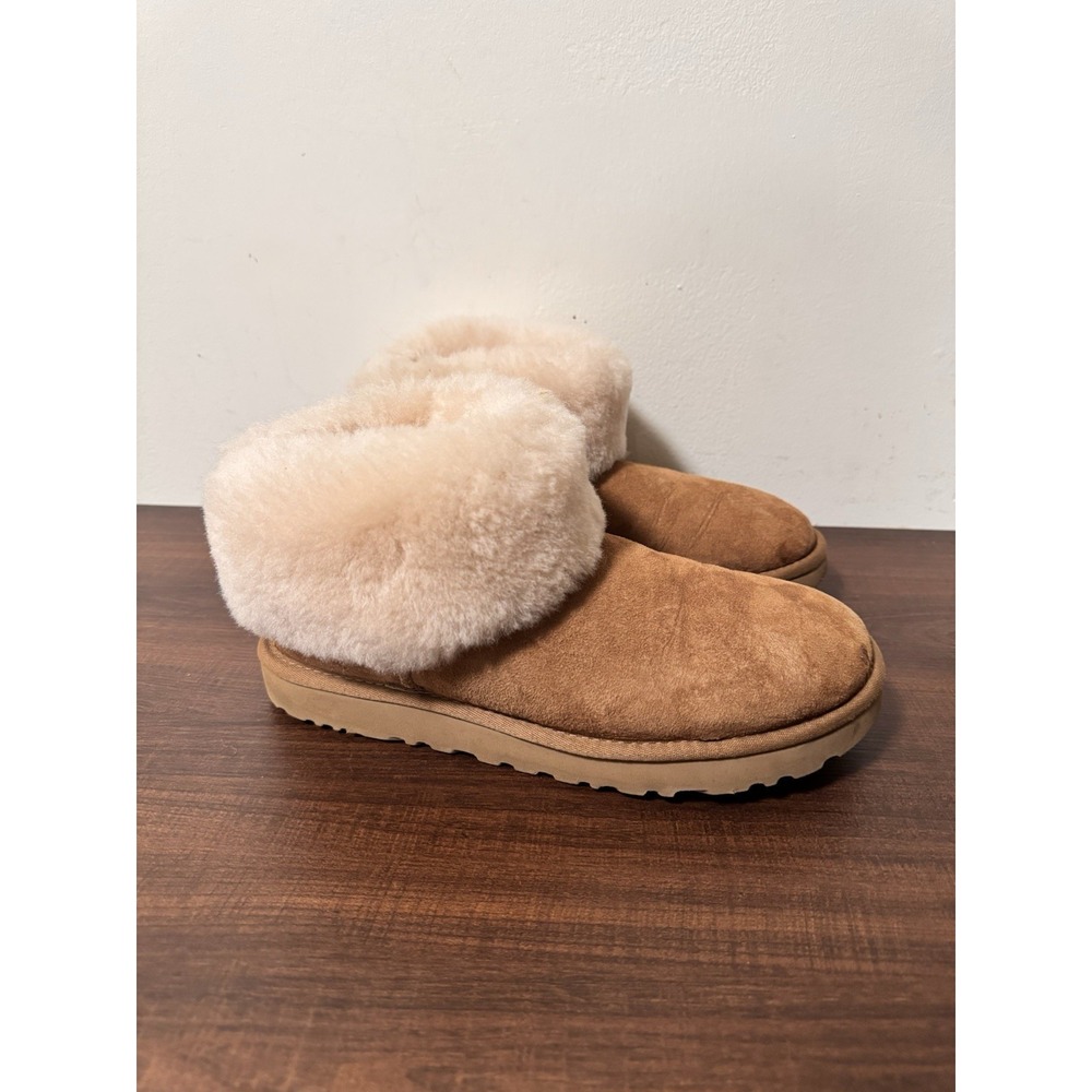 UGG Classic Mini Fluff Chestnut Brown Womens 8 UK 6 EU 39